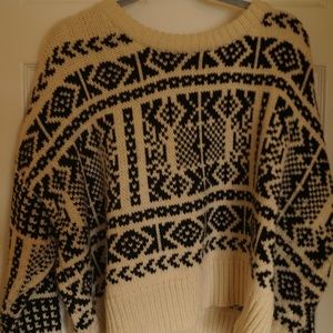 Black and White Pattern Charlotte Russe Sweater
